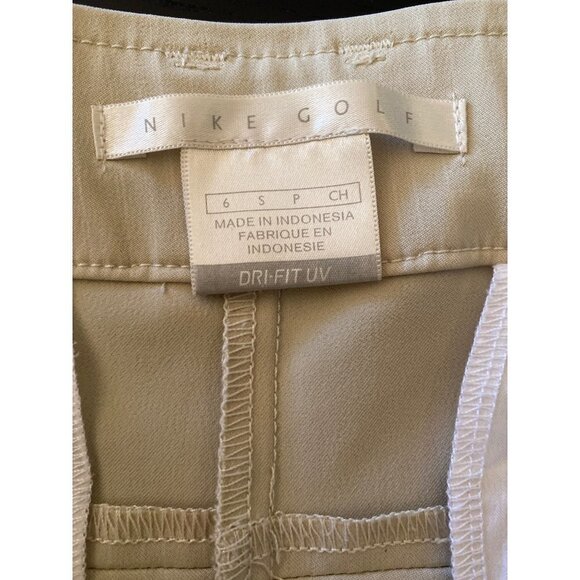 Nike Golf Dri Fit Long Beige Shorts Size 6 - Picture 4 of 7